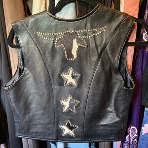 Leather vest